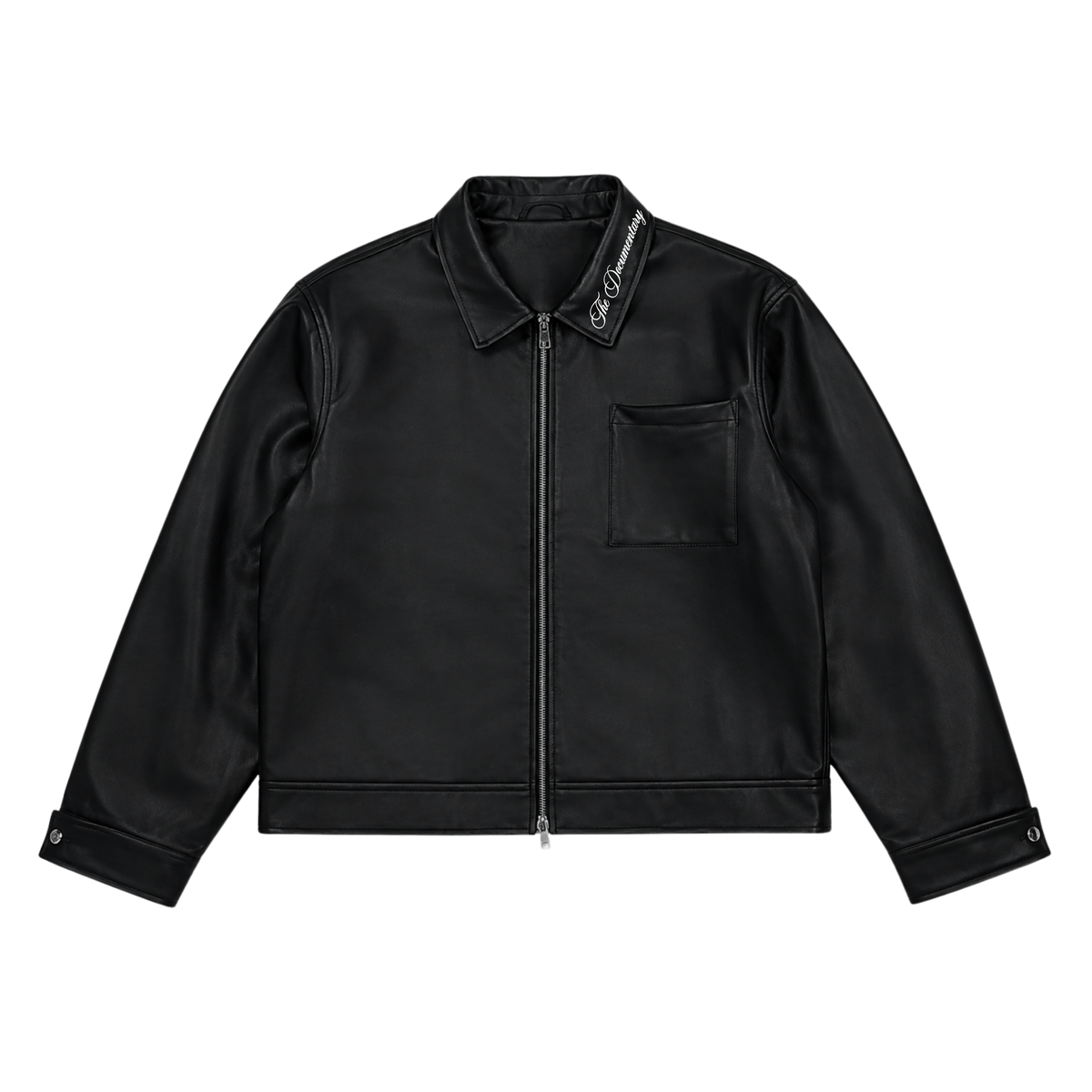 Compton Leather Zip Jacket