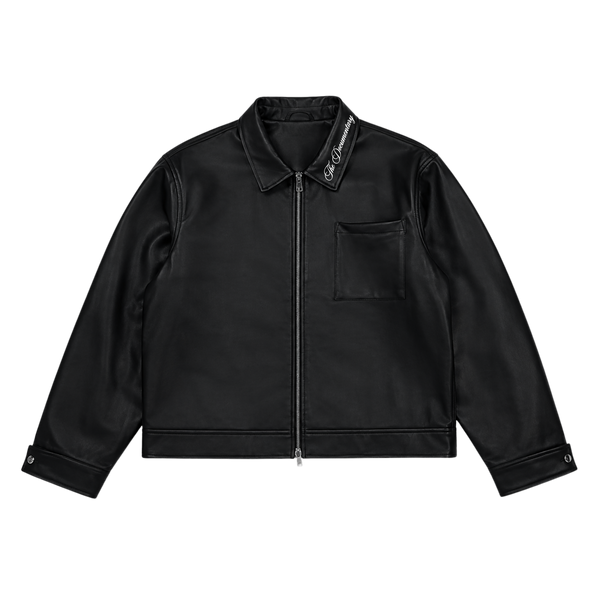 Compton Leather Zip Jacket