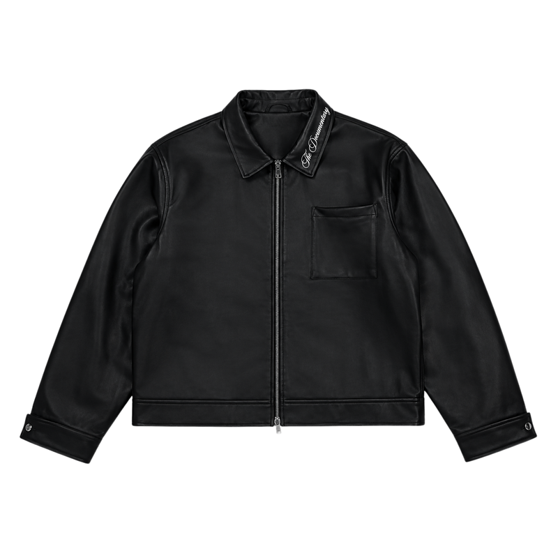 Compton Leather Zip Jacket