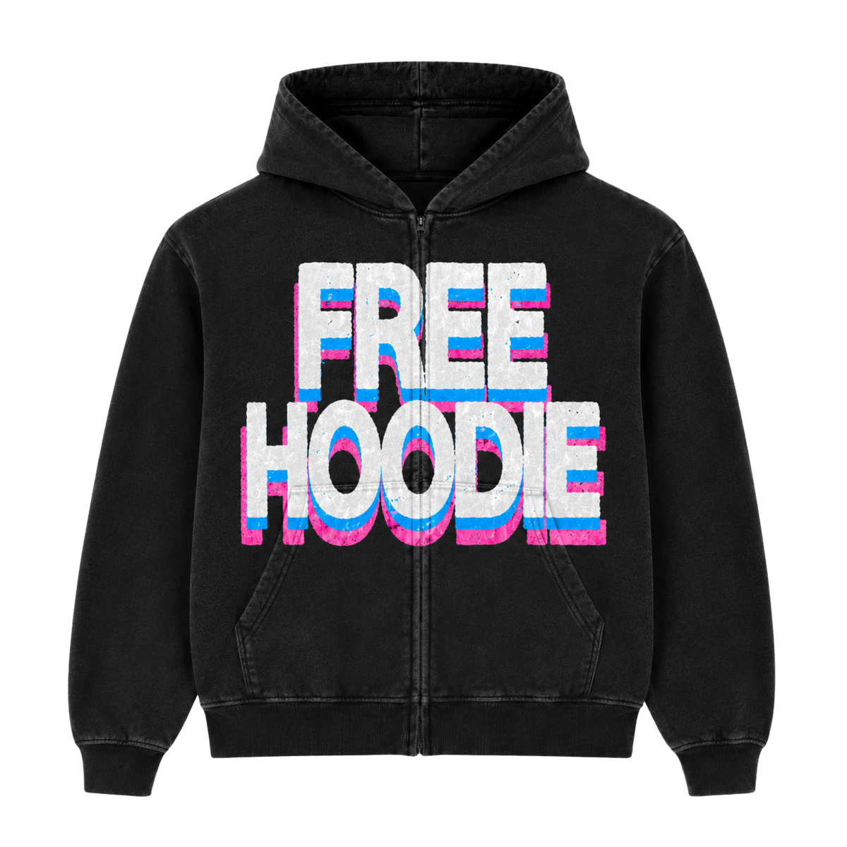 Free Hoodie Vintage Dyed Zip