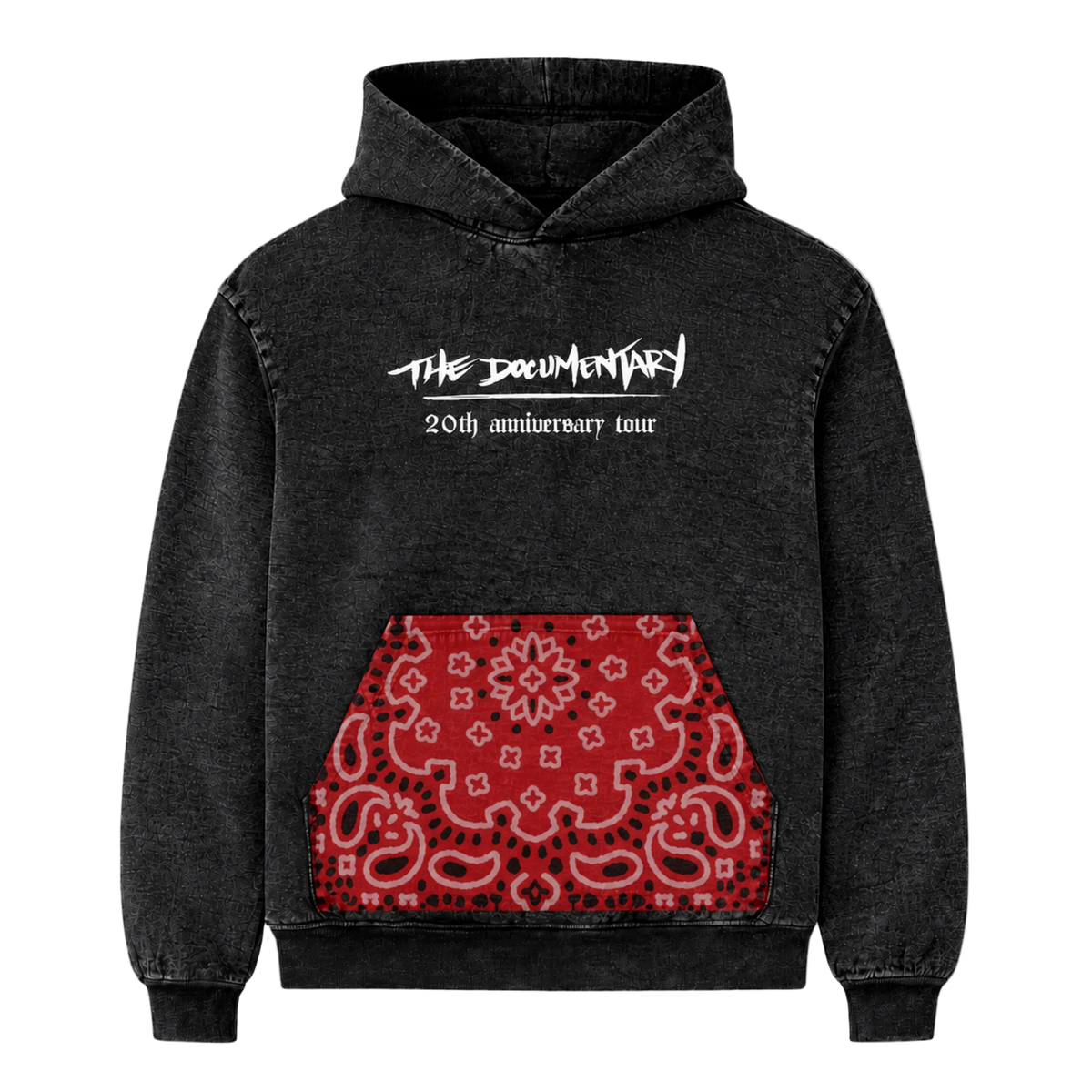 The Documentary Mineral Wash Paisley Hoodie