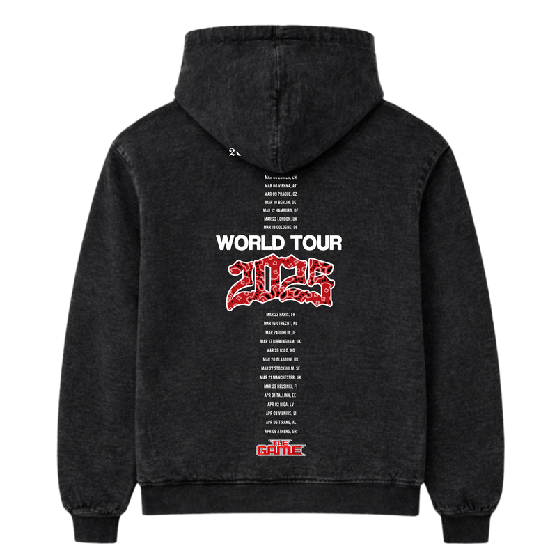 The Documentary Mineral Wash Paisley Hoodie