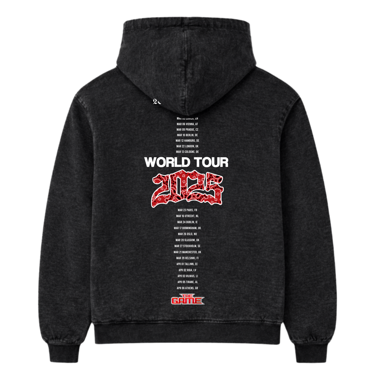 The Documentary Mineral Wash Paisley Hoodie