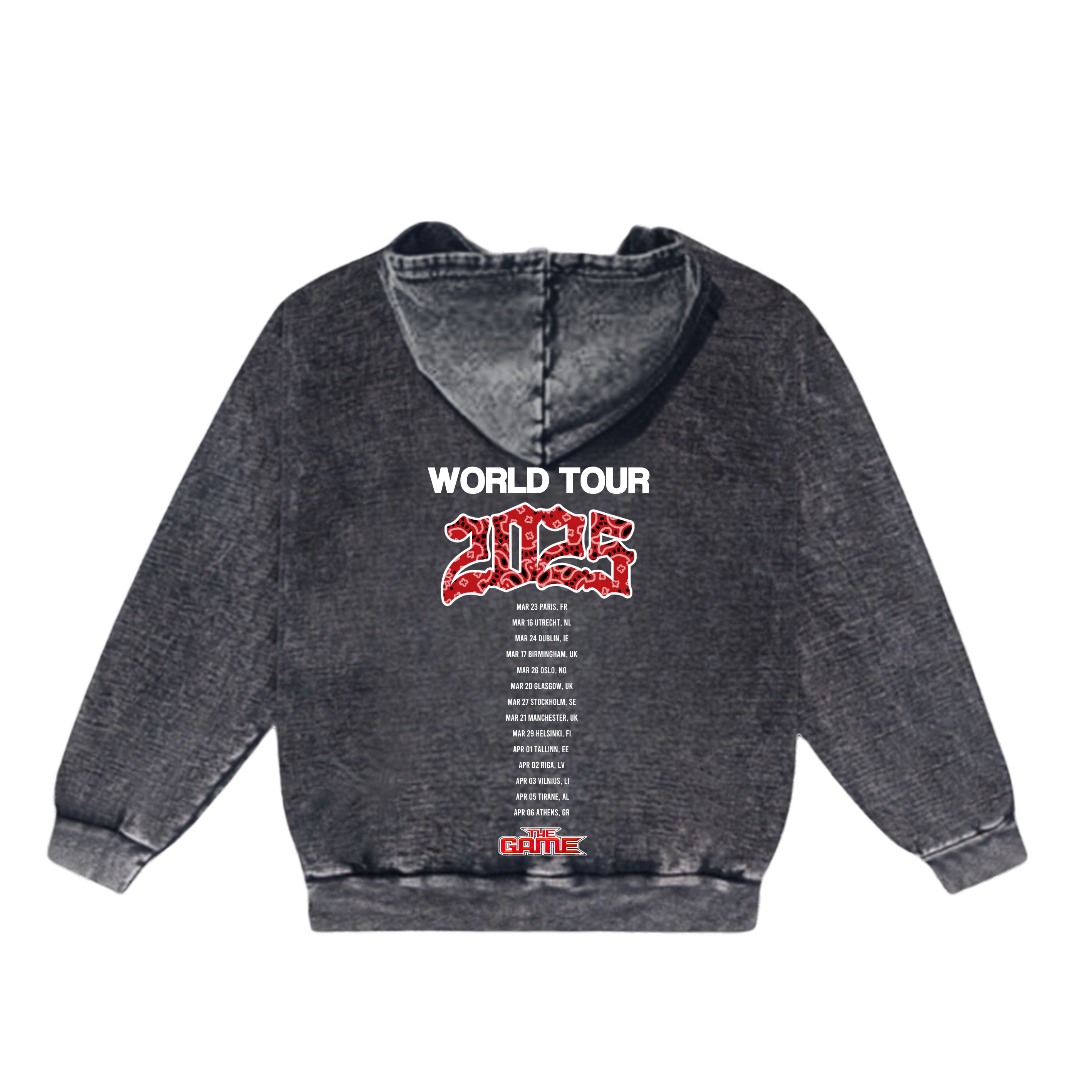 The Documentary Mineral Wash Paisley Hoodie