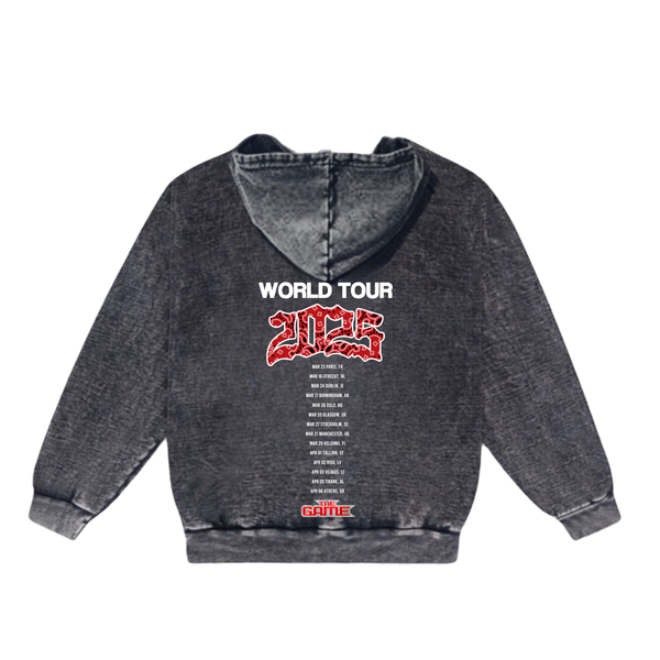 The Documentary Mineral Wash Paisley Hoodie