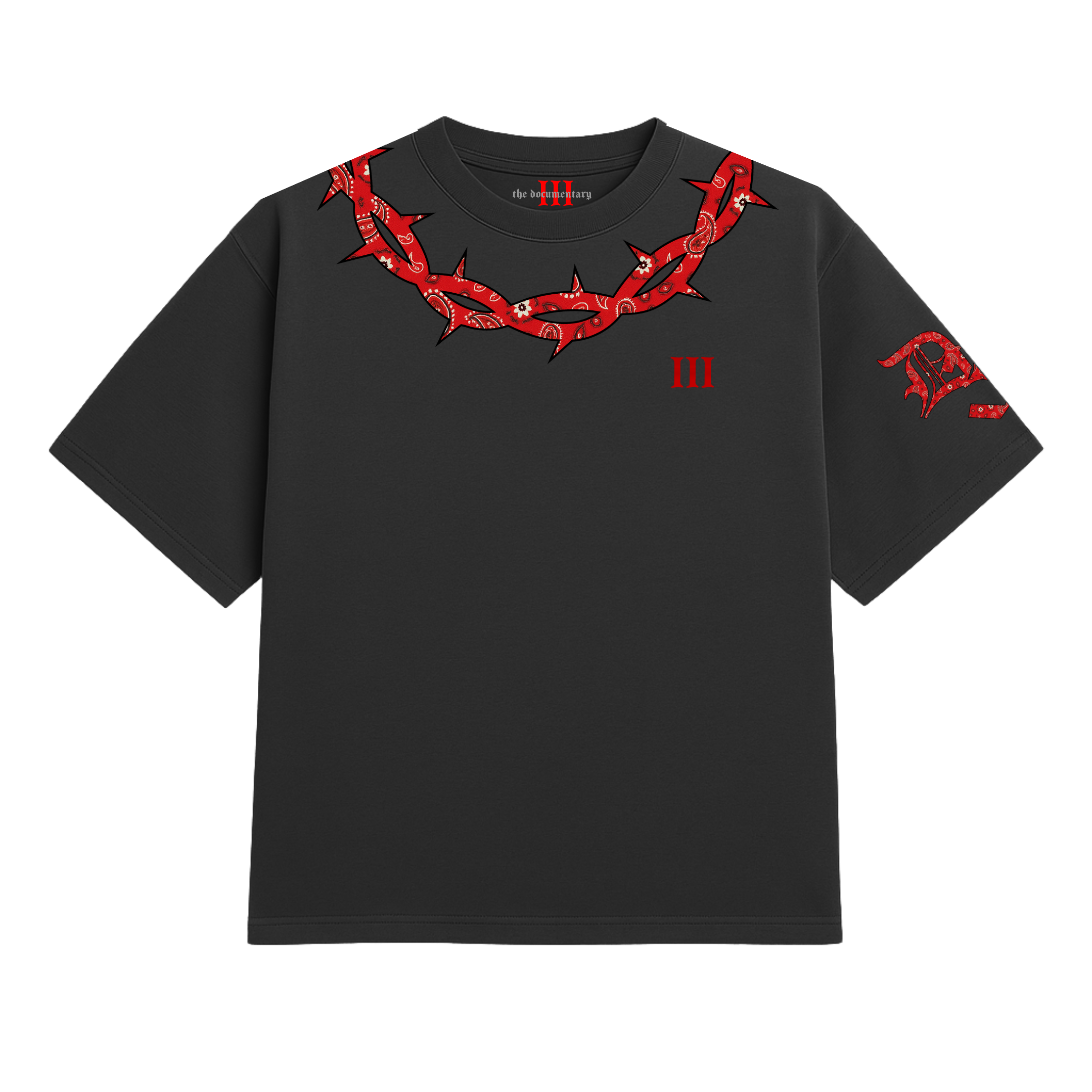 Barbed Paisley Heavy Tee