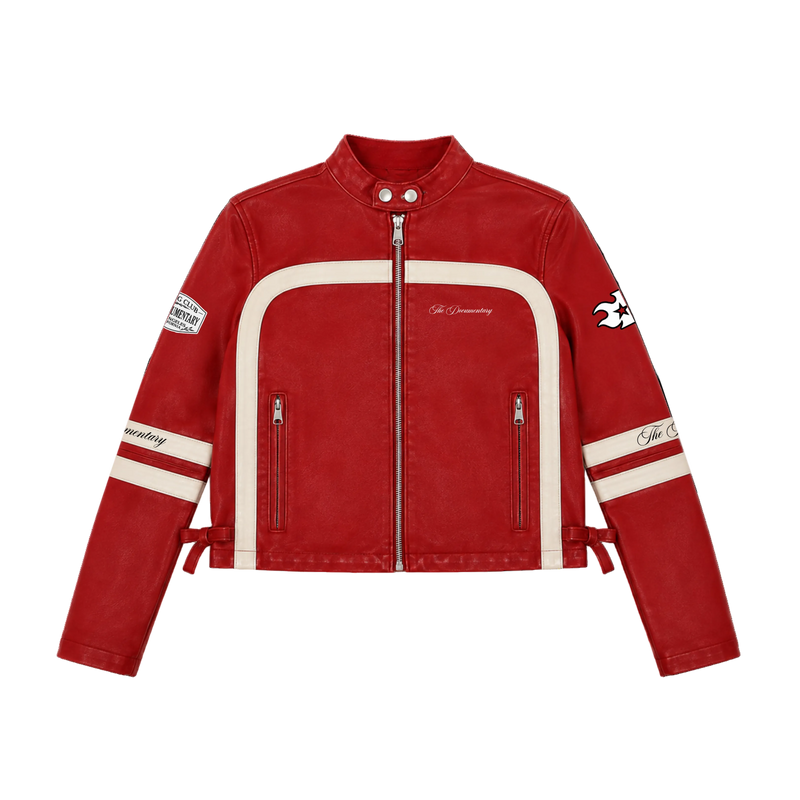 Documentary Women's Moto Racer Jacket