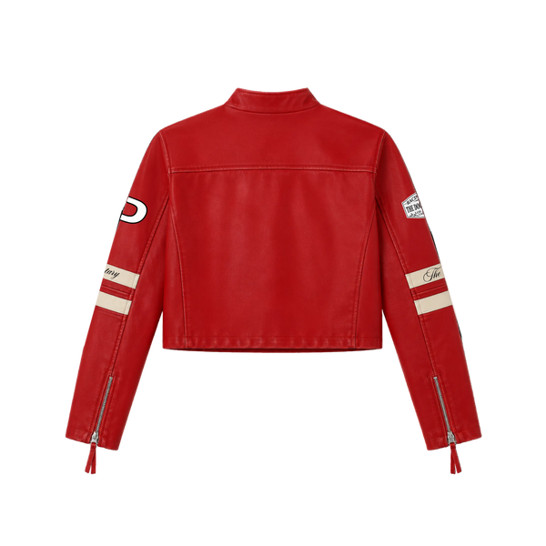 Documentary Women's Moto Racer Jacket