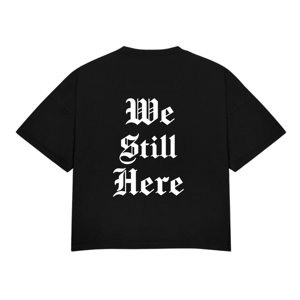 We Still Here Heavy Tee - Navy