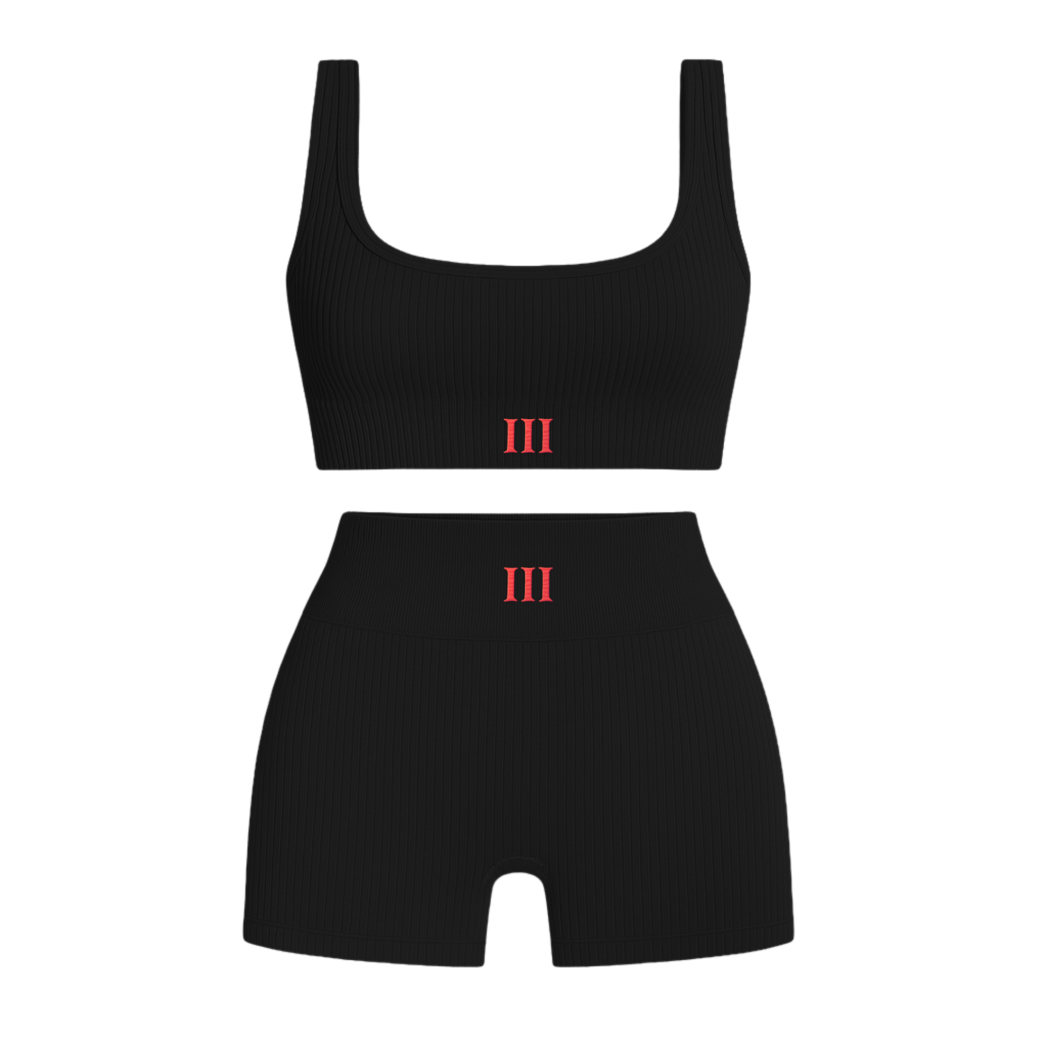 Accountability Partner Ribbed Athletic Short Set