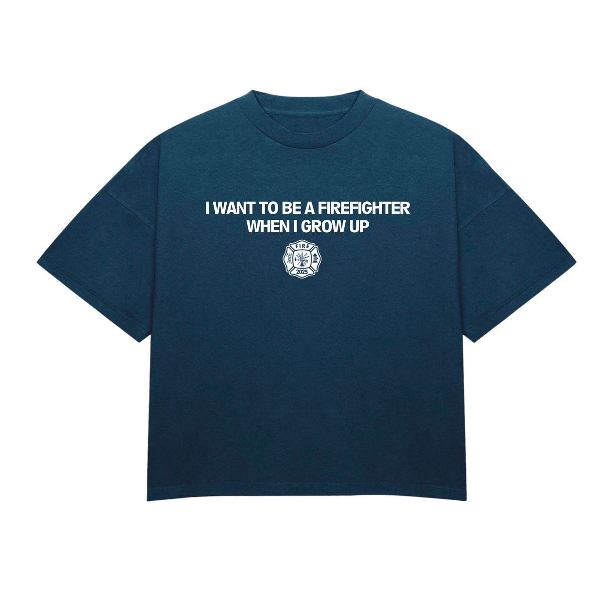 Fireman Heavy Tee - Navy