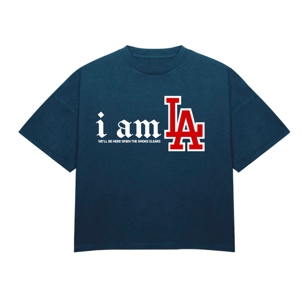 We Still Here Heavy Tee - Navy